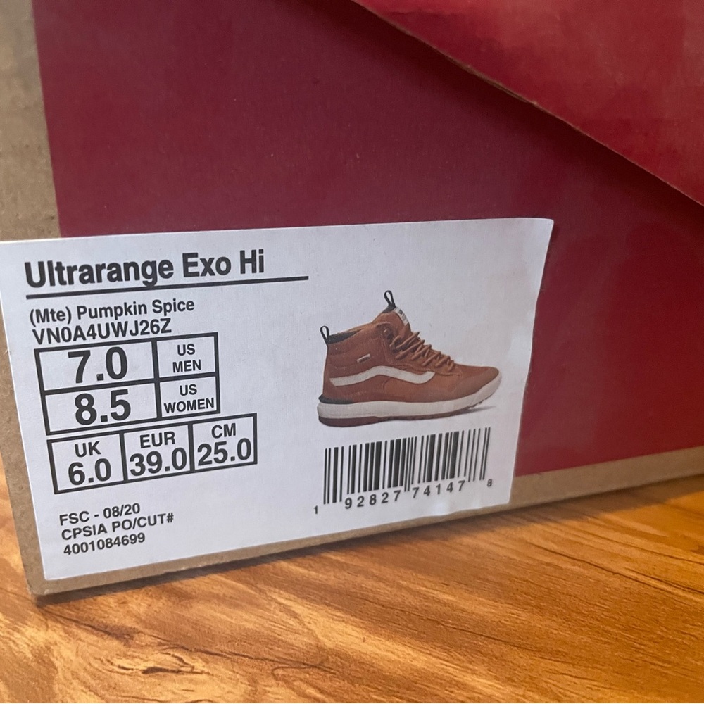 Vans UltraRange EXO Hi MTE Men's Tan High-Top Sneakers - Picture 7 of 8